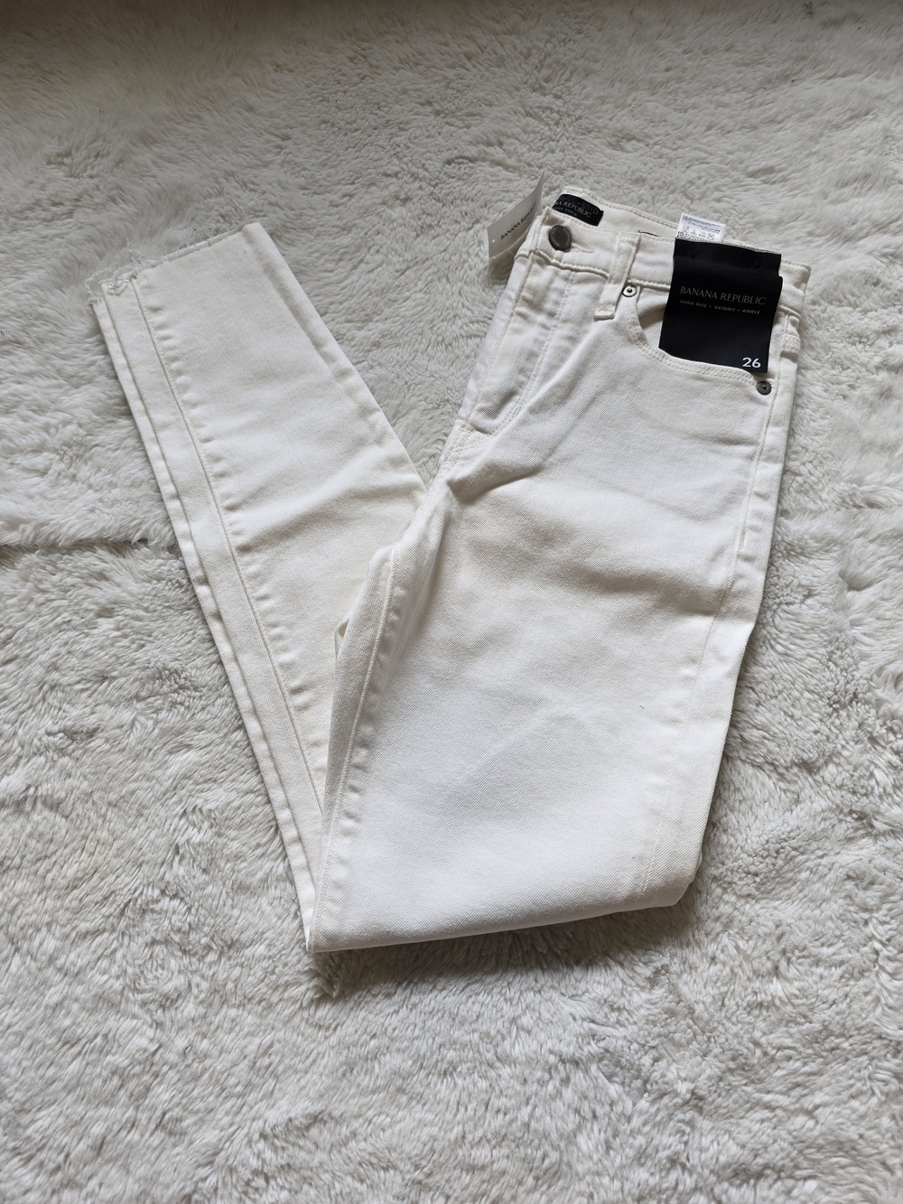 Banana Republic White Skinny Jeans